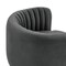 Armen Living Davy Dark Gray Velvet Swivel Accent Chair LCDVCHGREY - alternate 6